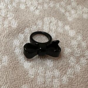 Black Bow Ring